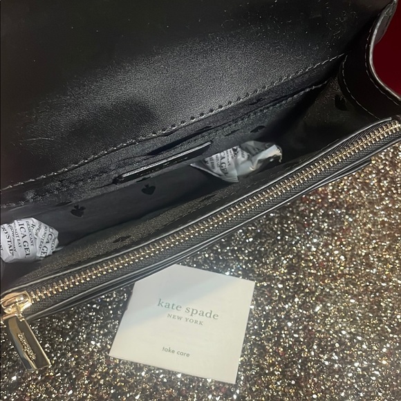 Kate Spade Leopard Print Crossbody Bag - Black and Beige NWOT - Picture 4 of 9